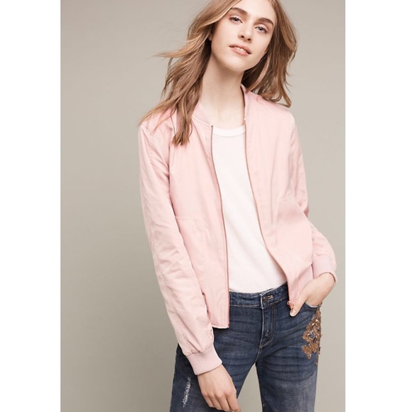 Anthropologie Jackets & Blazers - Pink Anthropologie bomber jacket
